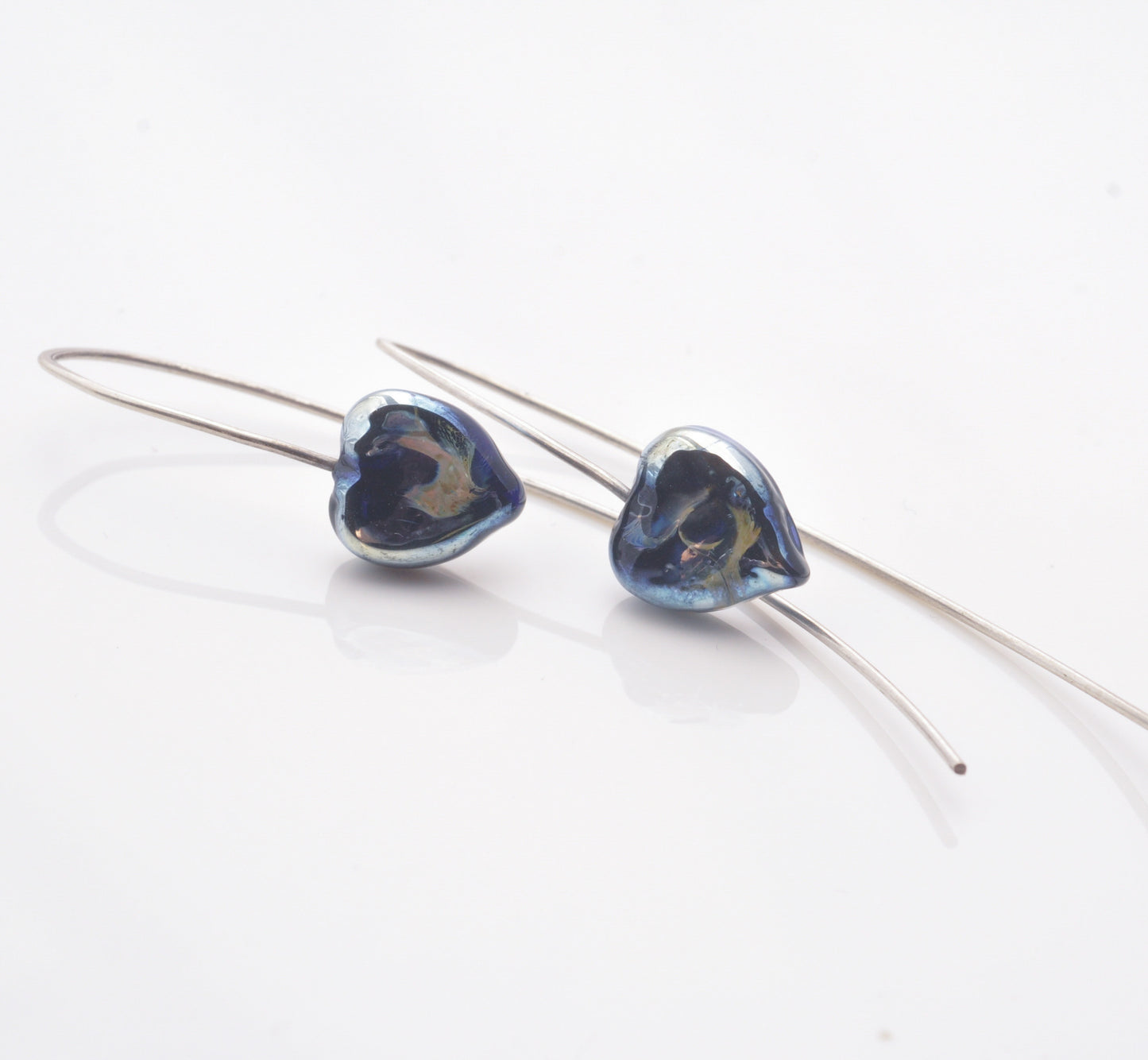 Earrings: Large hook (hearts)