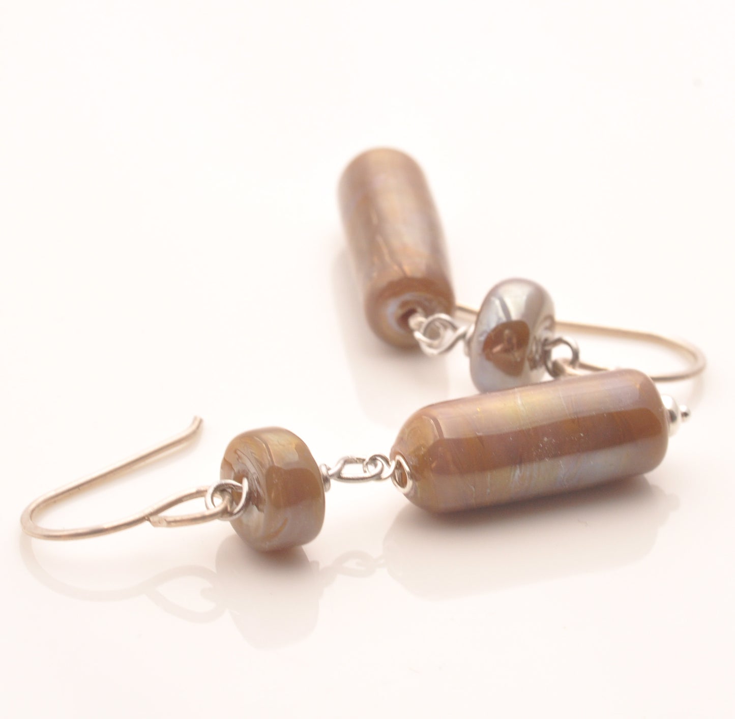 Earrings: Tube and barrel