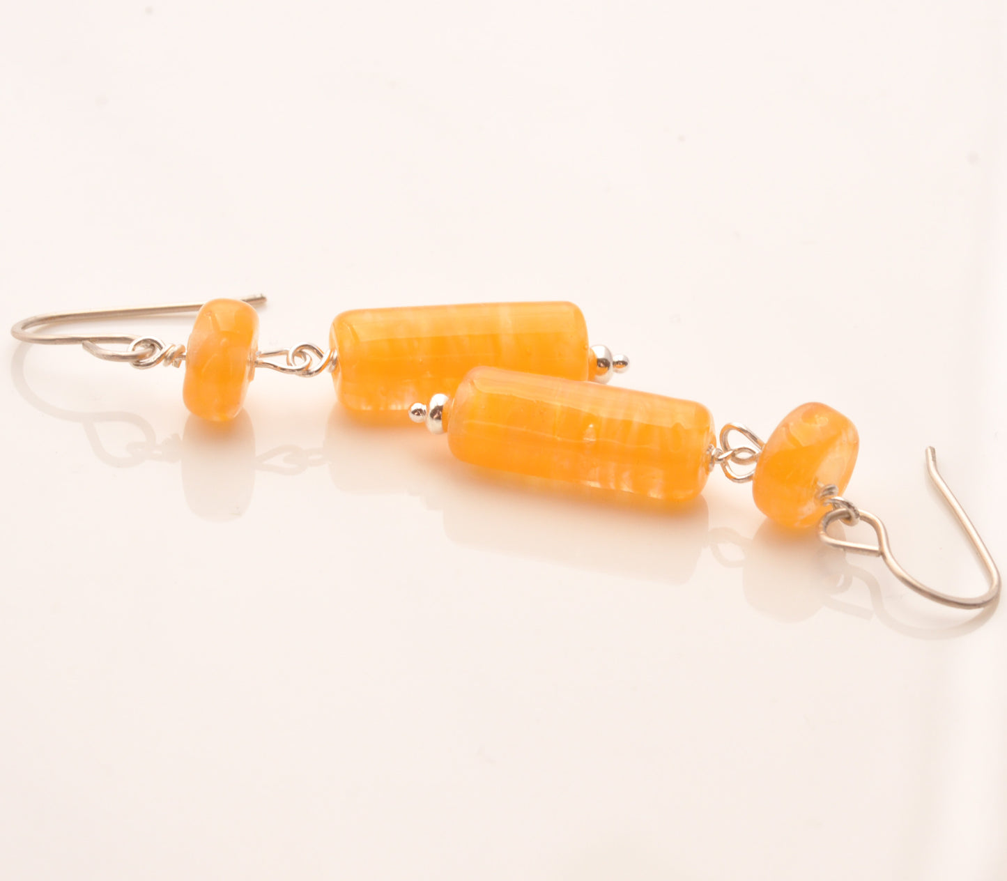 Earrings: Tube and barrel