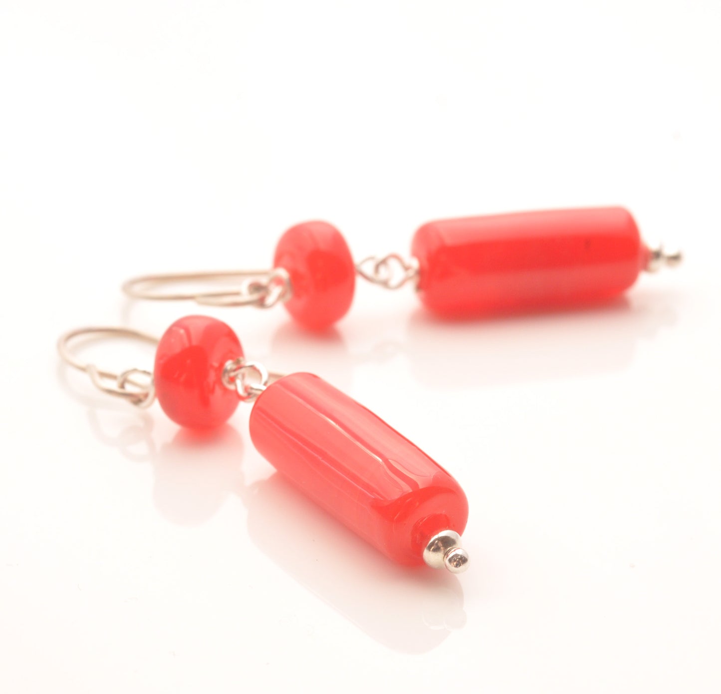 Earrings: Tube and barrel