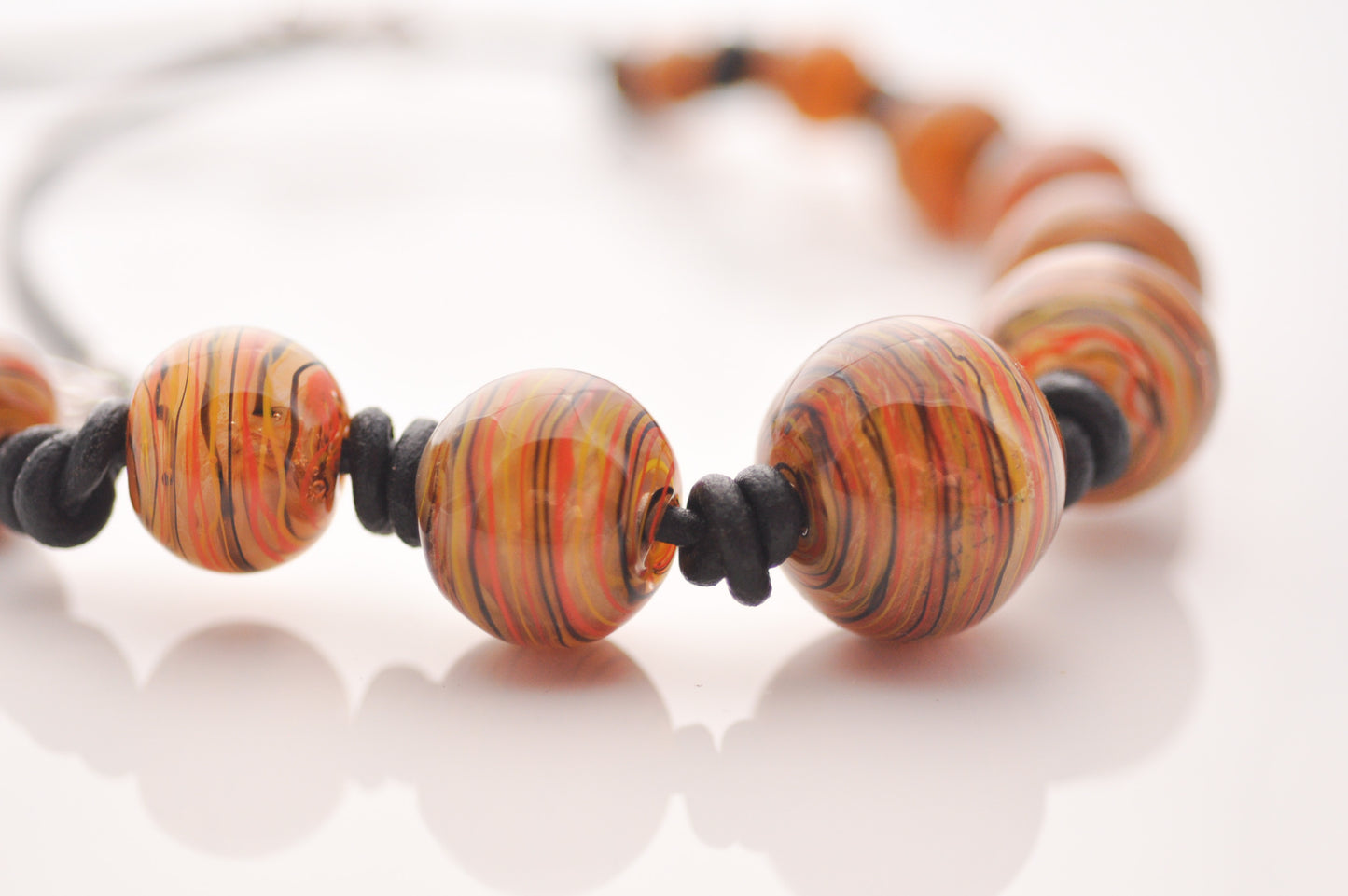 Graduated Necklace (Knotted) - Ocelot