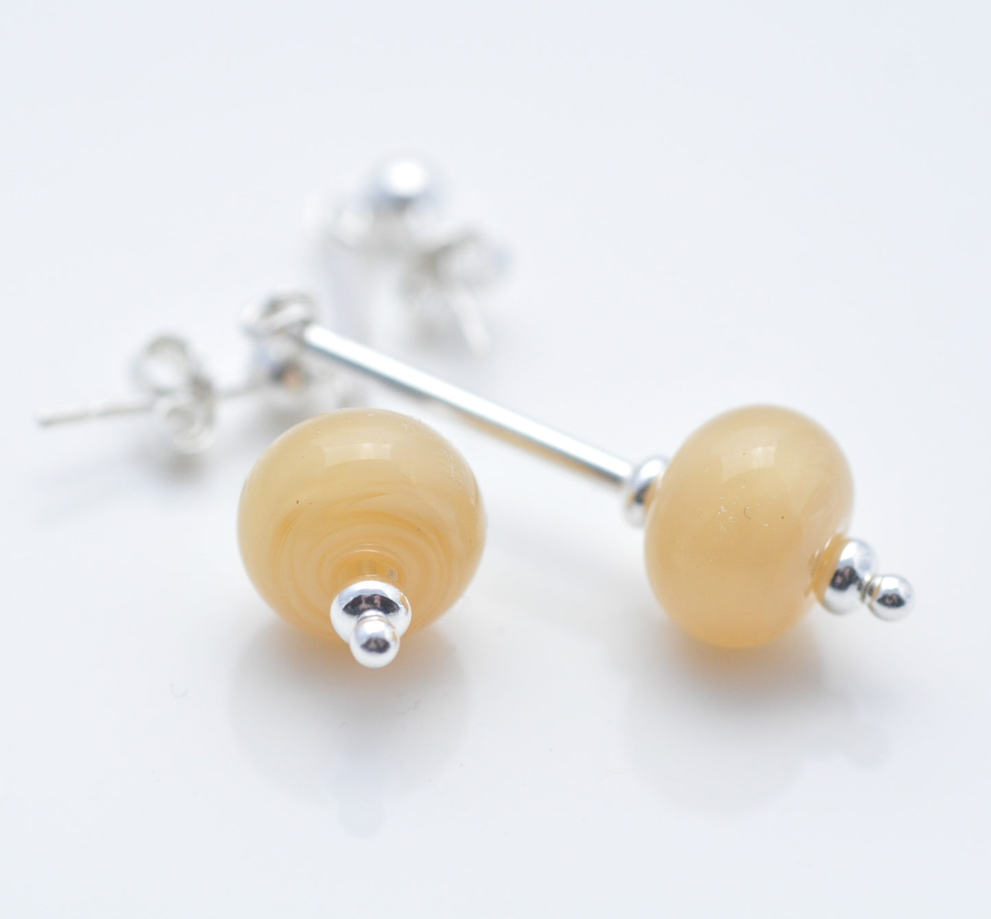 Earrings: Sterling silver tube
