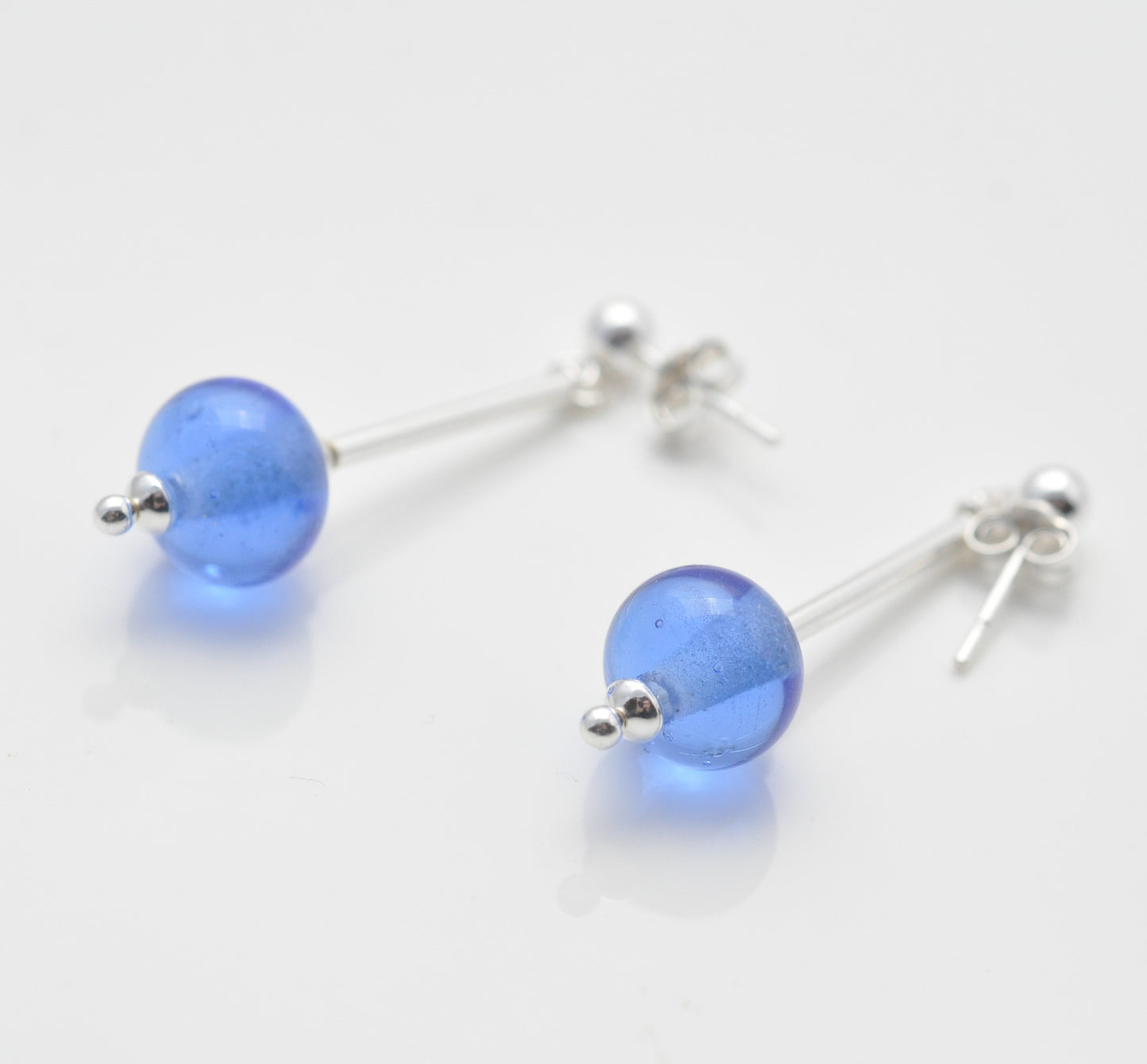 Earrings: Sterling silver tube