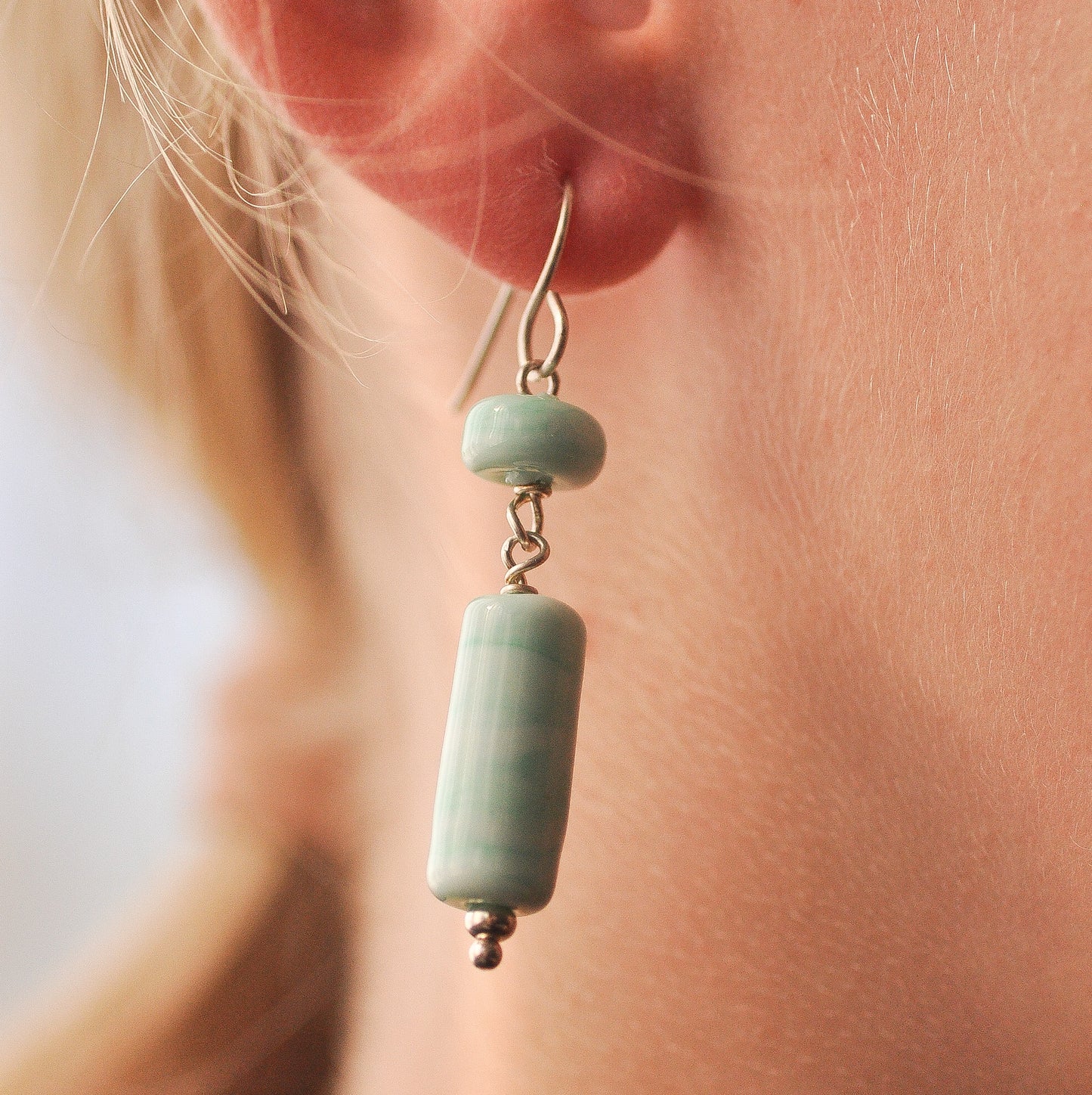 Earrings: Tube and barrel