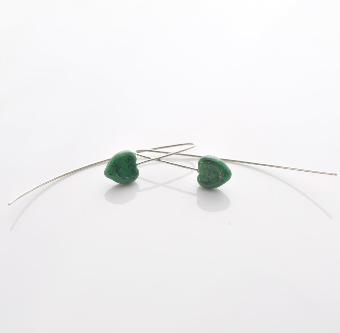Earrings: Large hook (hearts)