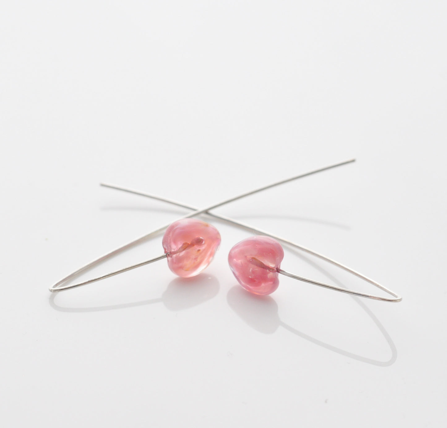 Earrings: Large hook (hearts)