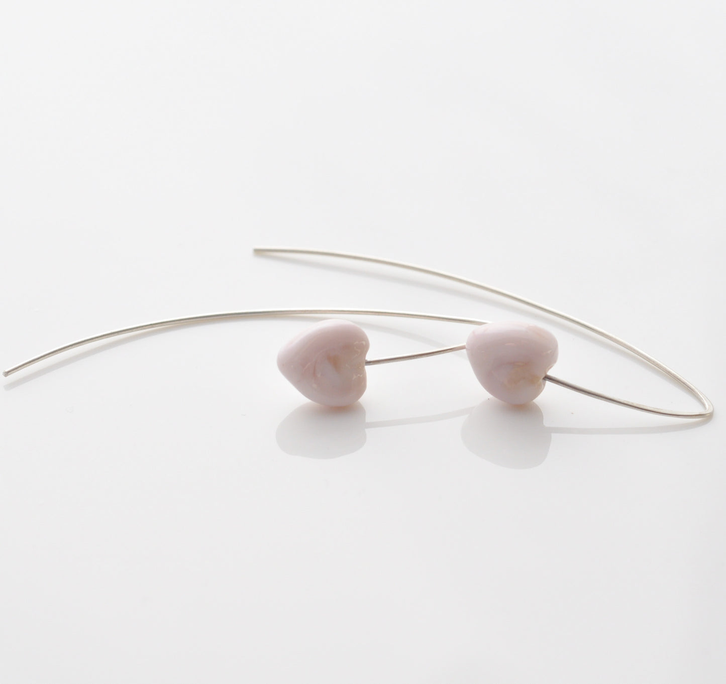 Earrings: Large hook (hearts)