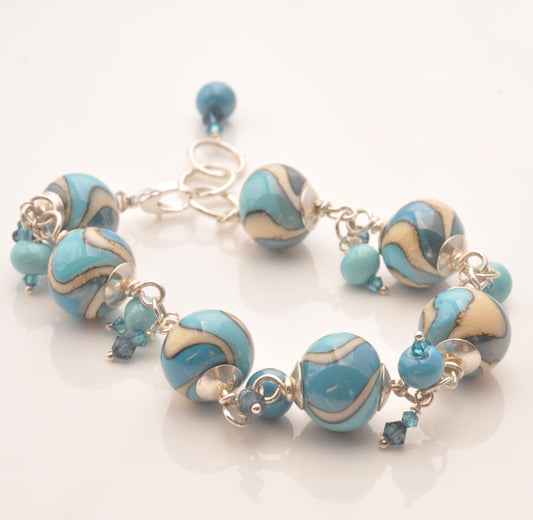 Charm Bracelet: Turquoise Gravity