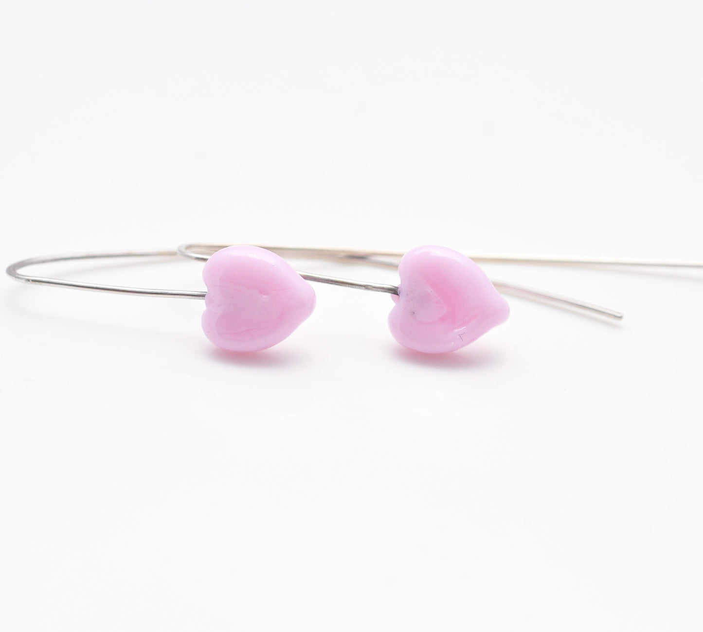 Earrings: Large hook (hearts)